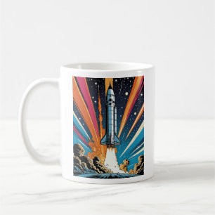 Mug Explosive Retro Rocket Lancement Comic Style T Shi