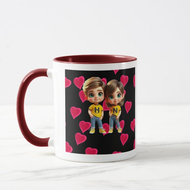 Mug Express Votre Amour avec Notre Unique et Personnal (Gauche)