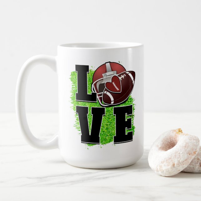 Mug Express Votre amour pour le football (Avec donut)
