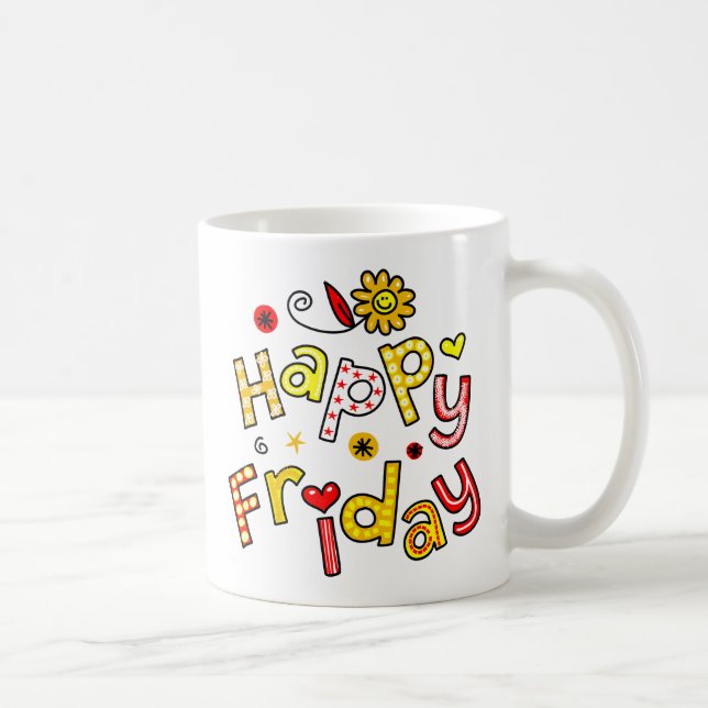 Mug Expression heureuse mignonne des textes de (Droite)