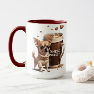 Mug Exprimez-vous – Édition Chihuahua Café