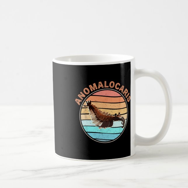 Mug Extinct Arthropod Retro Design Fishing Anomalocari (Droite)