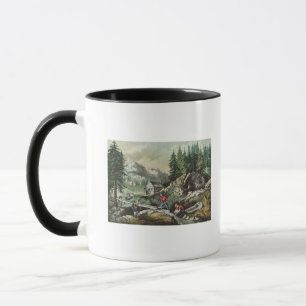 Mug Extraction de l'or en Californie, 1871