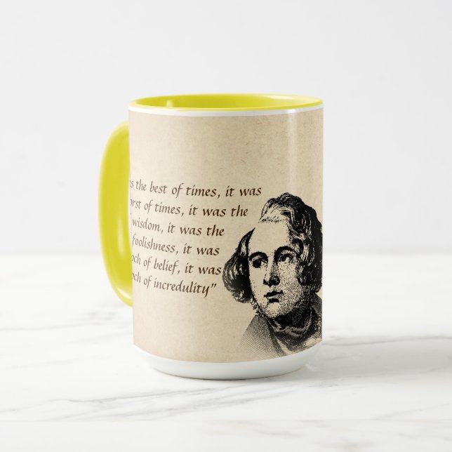 Mug Extrait D'Une Histoire De Deux Villes (Devant gauche)