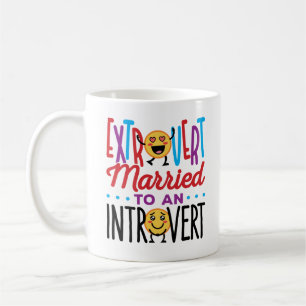 Mug Extrovert marié à un Introvert Funny