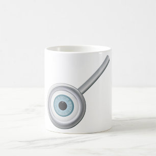Mug Eyeball Dans La Boue De Verre Magnifique