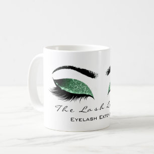 Mug Eyelash Étendre Beauty Studio Cali Green Parties 