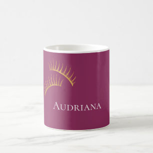 Mug Eyelashes en or rose Fille