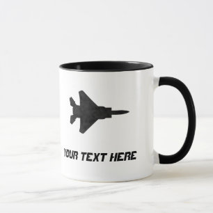 Mug F15 Avion de la Force aérienne Silhouette
