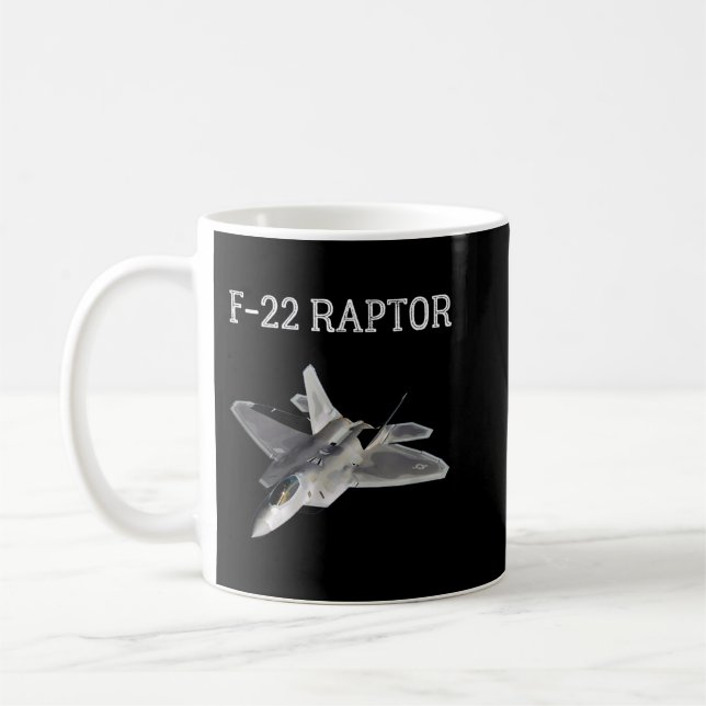 Mug F-22 Raptor Shirt Cool Fighter Jet F22 Raptor Jet (Gauche)