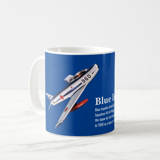 Mug F-86F Blue Impulse ブルーインパルス (Devant gauche)