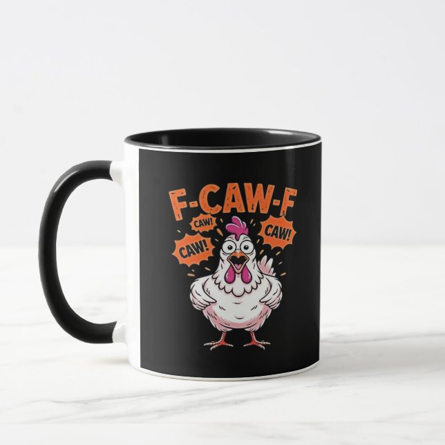 Mug F-Caw-F Chicken Classic Cool Unique (Gauche)