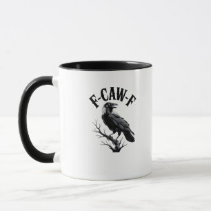 Mug F-Caw-F Corbeau Humour Adulte Oiseau Drôle Gothiqu