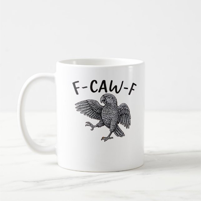 Mug F Caw F Minimal Clean Design (Gauche)