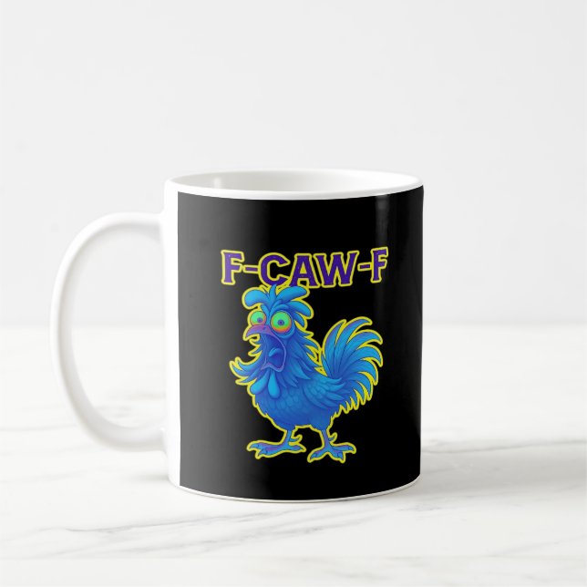 Mug F-Caw-F Poulet Classique Créatif Décontracté (Gauche)