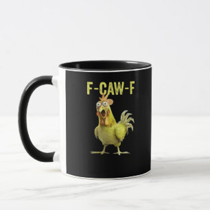 Mug F Caw F Poulet Drôle Classique Créatif Décontracté