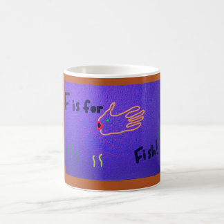Mug F est pour poisson