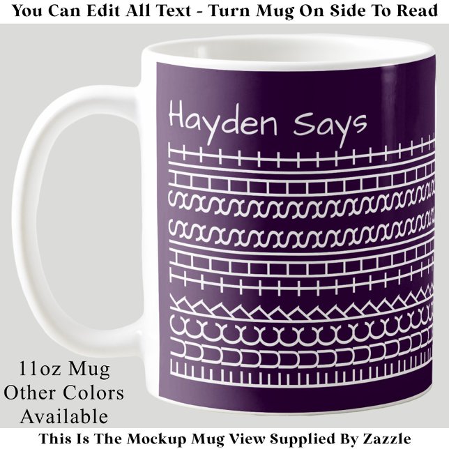 Mug F**k This Shit-Hidden Message 144WP Funny Work Cof (Créateur téléchargé)