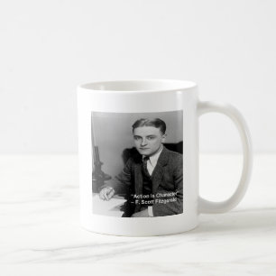 Mug F Scott Fitzgerald "L'action est caractère" Cadeau
