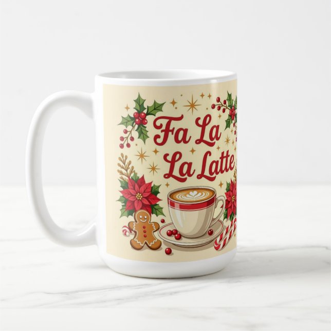 Mug Fa la la latte gingermen cookies (Gauche)