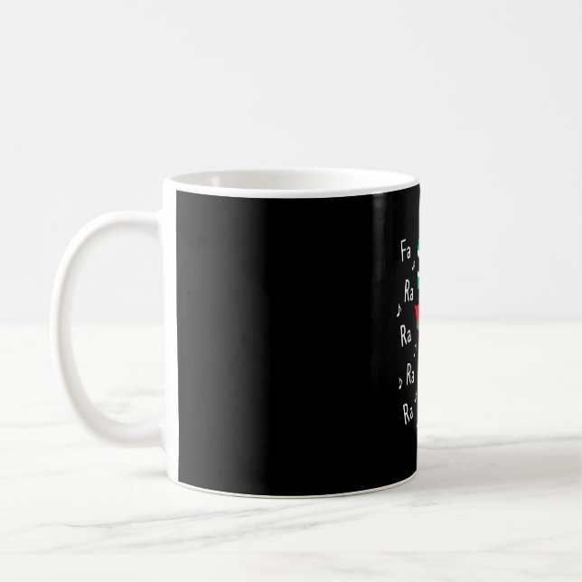 Mug Fa Rawr T-Rex Christmas Carol Funny Fa La La (Gauche)