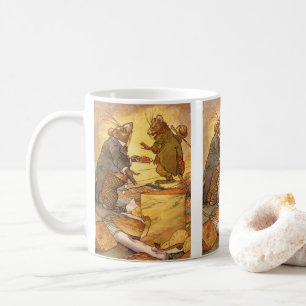 Mug Fable d'Esope vintage, Souris de campagne, Souris 