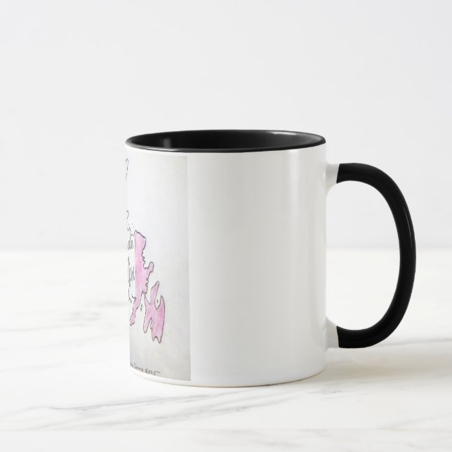 Mug Fabriqué à Terre-Neuve couleurs de drapeau de la r (Droite)