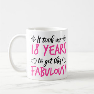 Mug Fabuleux 18e anniversaire
