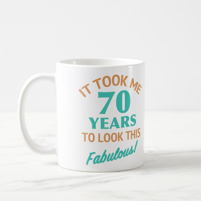 Mug Fabuleux 70e anniversaire (Gauche)
