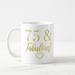Mug Fabuleux 75e anniversaire (or)