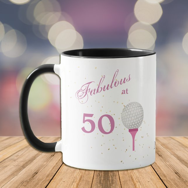 Mug Fabuleux à 50 Golf Personnalisé (Créateur téléchargé)