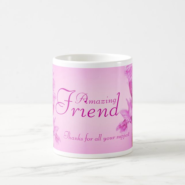 Mug "Fabulous Friend" orchidée violette merci muet (Centre)