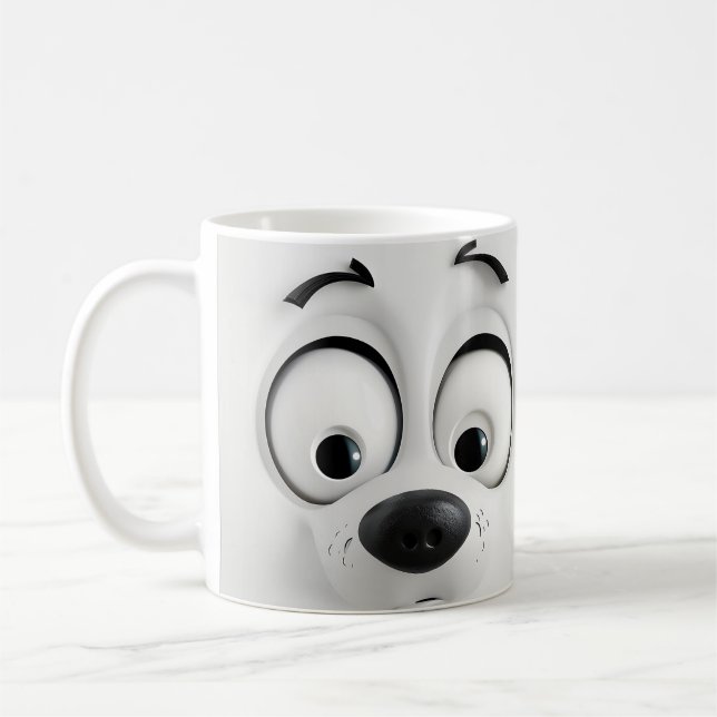 Mug Face de chien Sarcastique 3D (Gauche)