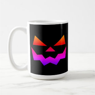 Mug Face de citrouille Ombre Jack-o-lanterne brillante