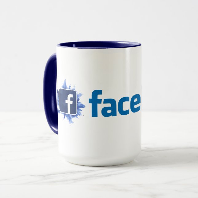 Mug Facebook de haute qualité (Devant gauche)