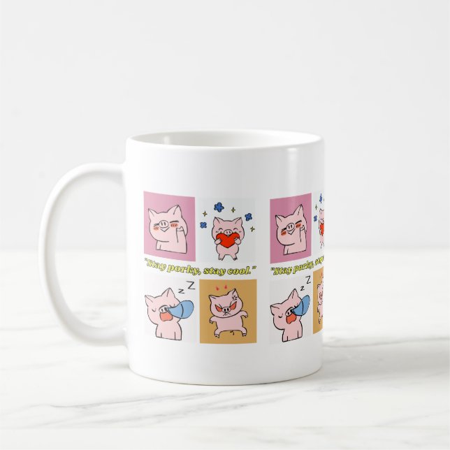 Mug faces de devis de porc (Gauche)