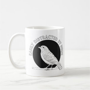 Mug "Facile à distraire par les oiseaux - Amoureux des