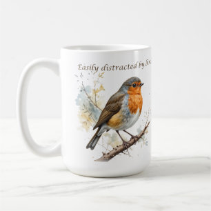 Mug Facile à distraire par les oiseaux Citation amusan