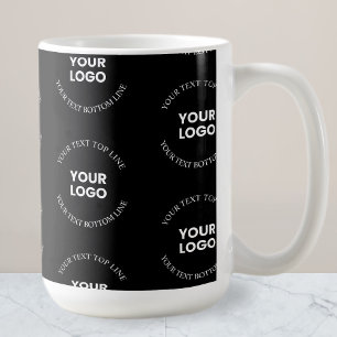 Mug Facile à remplacer Logo et Motif de texte modifiab