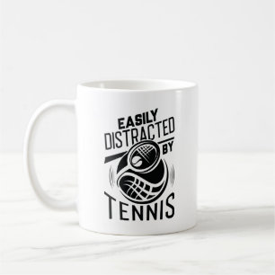 Mug Facilement Distrait Par Le Tennis