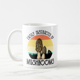 Mug Facilement Distrait Par Les Champignons (Morel)