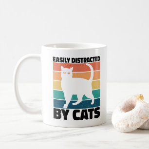Mug Facilement distrait par les chats chaton kawaii Dr