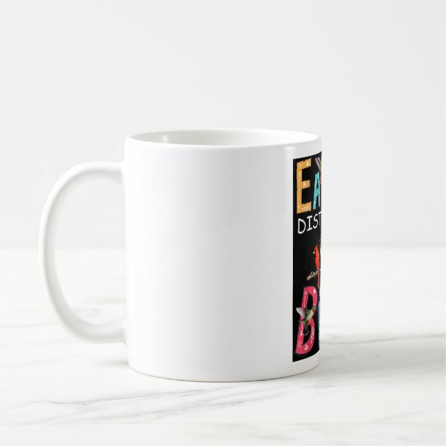 Mug Facilement Distrait Par Les Oiseaux Drôle Oiseau (Gauche)
