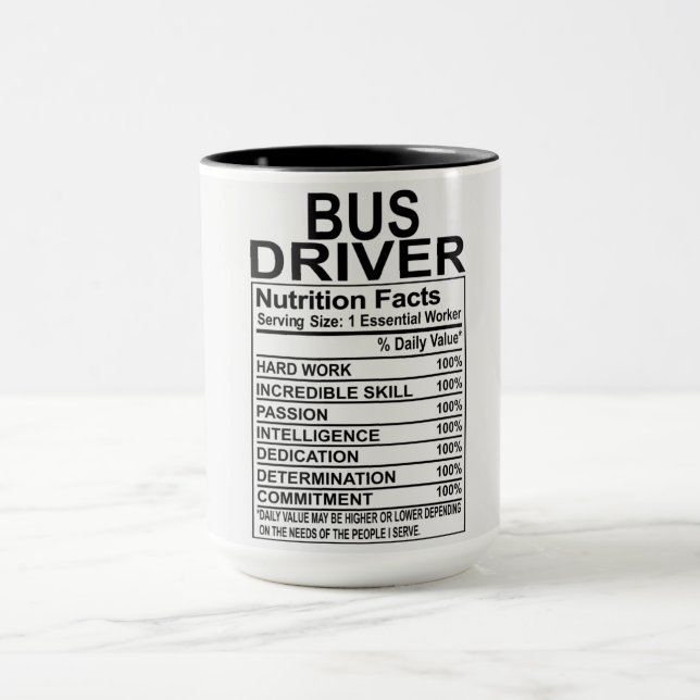 Mug Facteurs nutritionnels des conducteurs d'autobus (Centre)