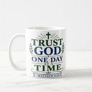 Mug Faire Confiance à Dieu Un Jour à la Fois Esthétiqu
