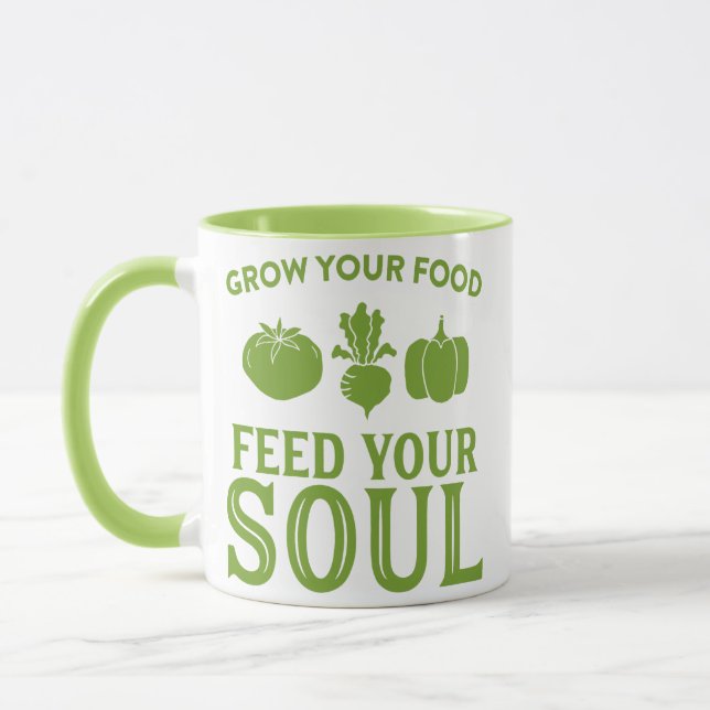 Mug FAIRE CROÎTRE VOTRE NOURRITURE nourrir votre âme (Gauche)