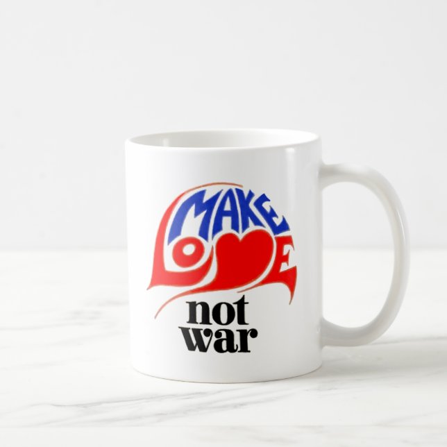 Mug Faire de l'amour pas la guerre (Droite)