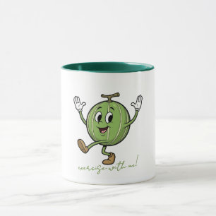 Mug Faire de l'exercice avec moi Pastèque Heureuse