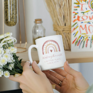 Mug Faire du monde un meilleur endroit pour Anniversai