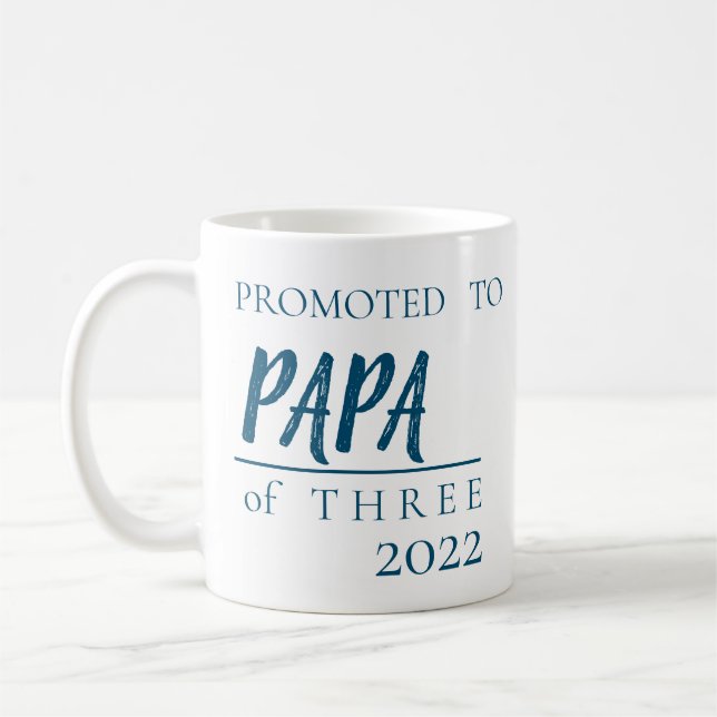 MUG FAIRE-PART DE GROSSESSE À PAPA# D'ENFANTS (Gauche)